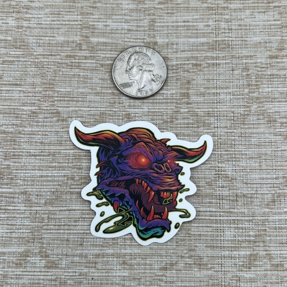 Underworld Guardian Gross Grunge Horror Funky Single Decor Art Sticker - Picture 2 of 3